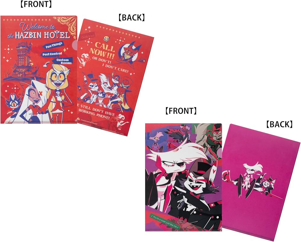 Amazon | HAZBIN HOTEL クリアファイル2枚セット（Hotel side